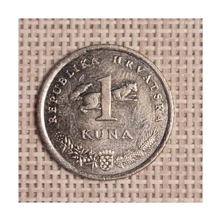 Croatia 1 Kuna 2009 KM-9.1 VF