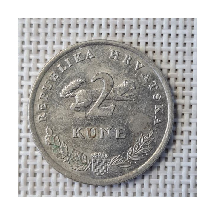 Croatia 2 Kune 1993 KM-10 VF