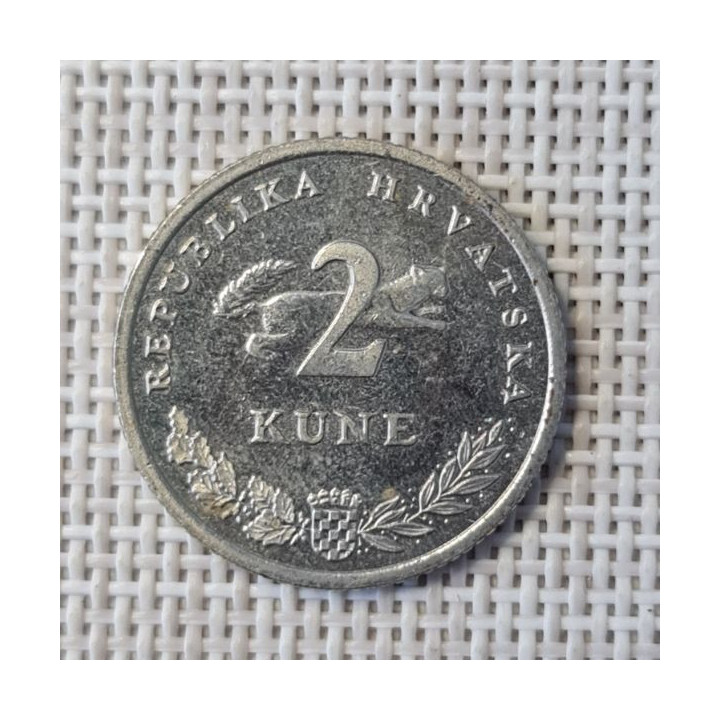 Croatia 2 Kune 2009 KM-10 VF