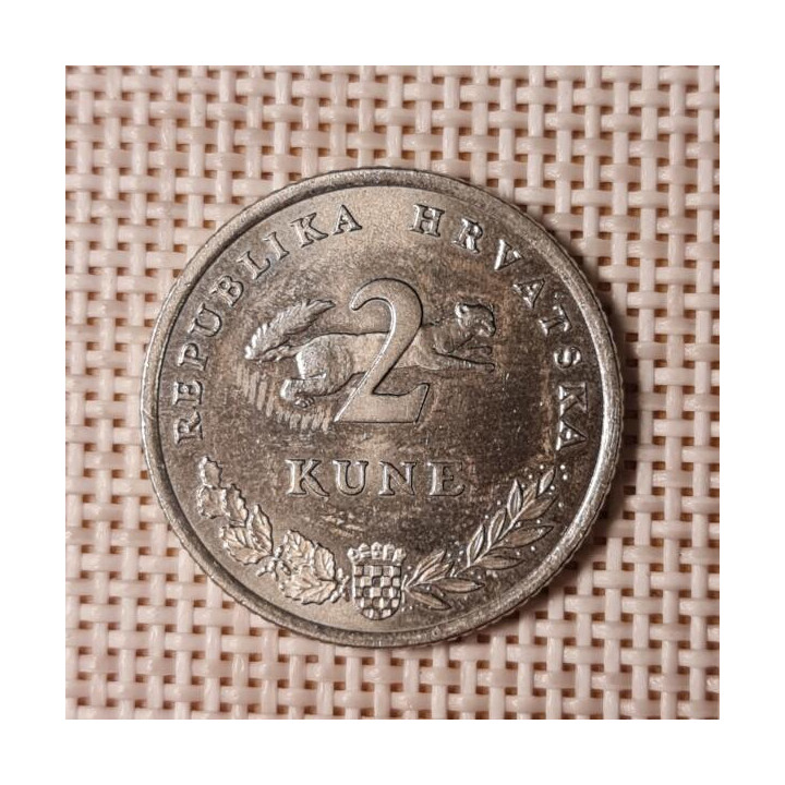 Croatia 2 Kune 2013 KM-10 VF