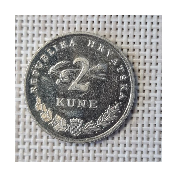 Croatia 2 Kune 2017 KM-10 VF