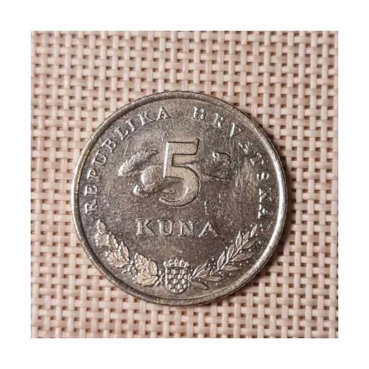 Croatia 5 Kuna 2015 KM-11 VF