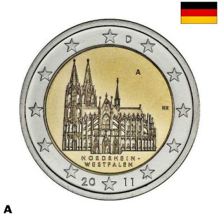 Germany 2 Euro 2011 A "Westphalia" UNC