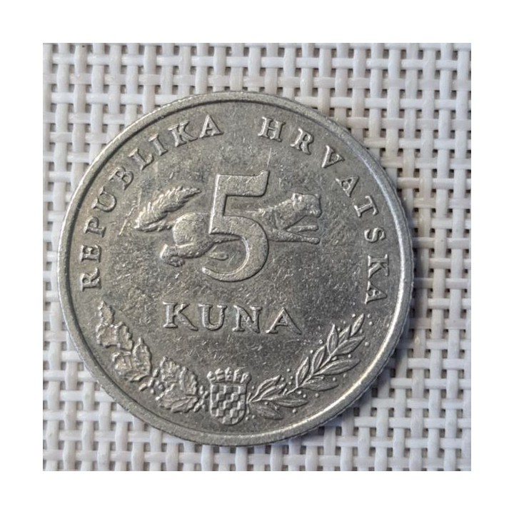 Croatia 5 Kuna 2002 KM-23 VF
