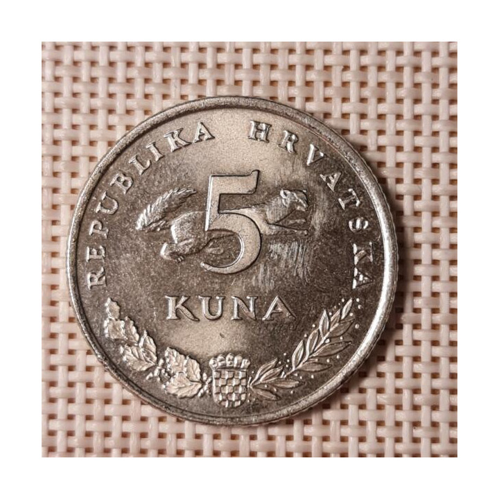 Croatia 5 Kuna 2016 KM-23 VF