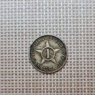 Cuba 1 Centavo 1916 KM-9.1 VF