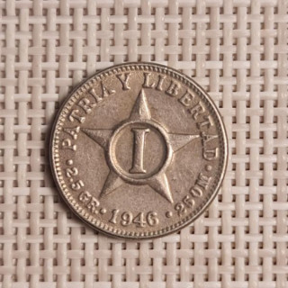 Cuba 1 Centavo 1946 KM-9.2 VF