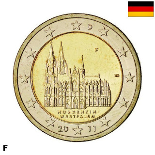 Germany 2 Euro 2011 F "Westphalia" UNC