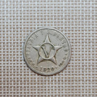 Cuba 5 Centavos 1920 KM-11.1 VF