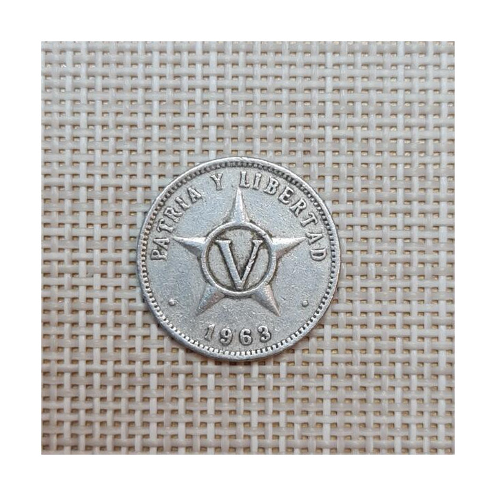 Cuba 5 Centavos 1963 KM-34 VF