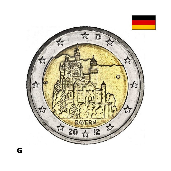 Germany 2 Euro 2012 G "Bavaria" UNC