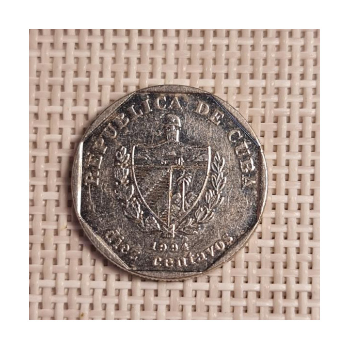 Cuba 10 Centavos 1994 KM-576.1 VF