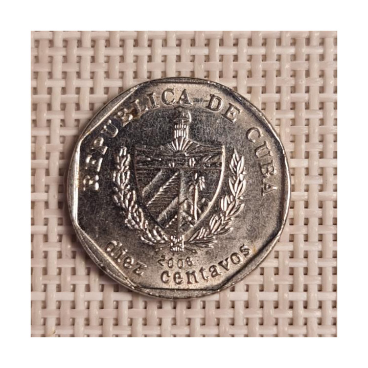Cuba 10 Centavos 2008 KM-576.2 VF
