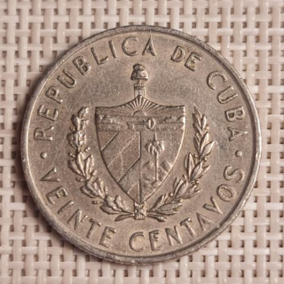 Cuba 20 Centavos 1962 KM-31 VF