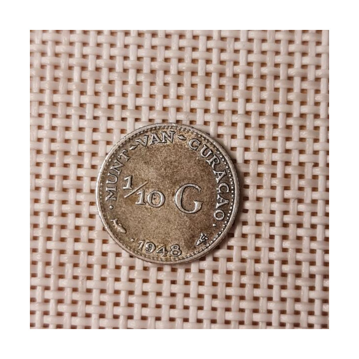 Curaçao 1/10 Gulden 1948 KM-48 VF