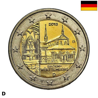 Germany 2 Euro 2013 D "Baden" UNC