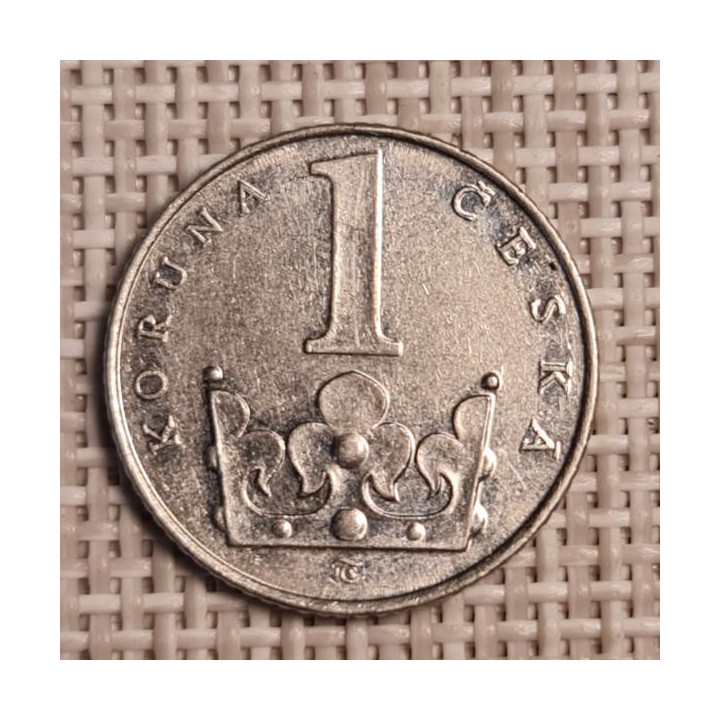Czech Republic 1 Koruna 1993 KM-7 VF