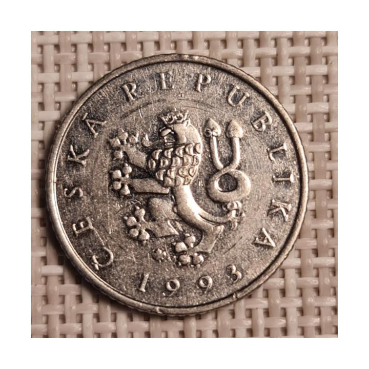 Czech Republic 1 Koruna 1993 KM-7 VF