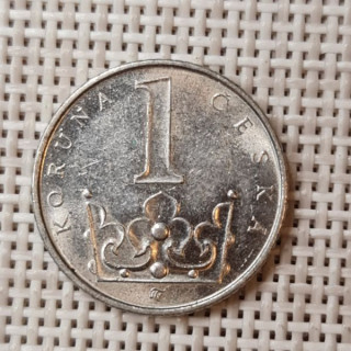 Czech Republic 1 Koruna 2006 KM-7 VF