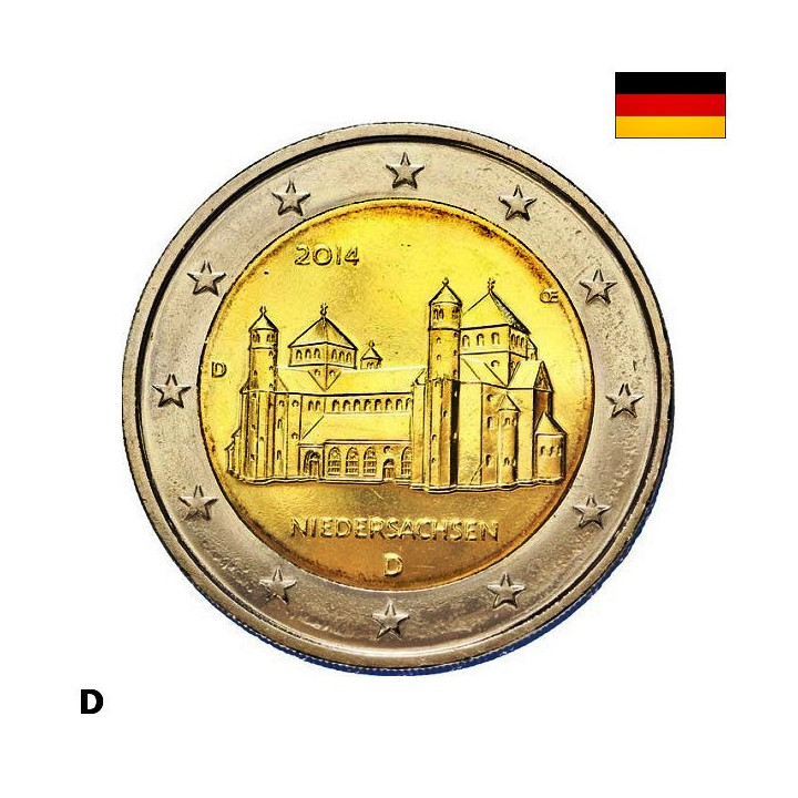 Germany 2 Euro 2014 D "Lower Saxony" UNC