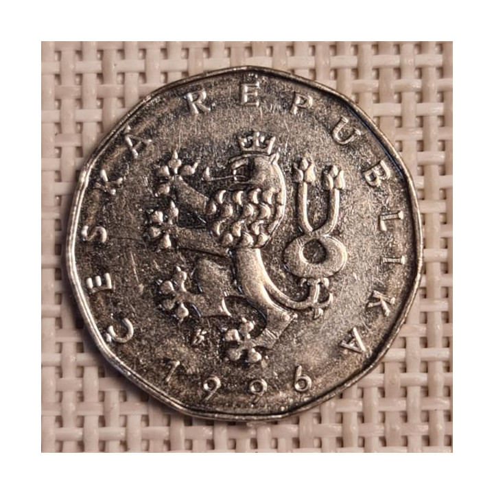 Czech Republic 2 Koruny 1996 KM-9 VF