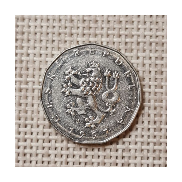 Czech Republic 2 Koruny 1997 KM-9 VF