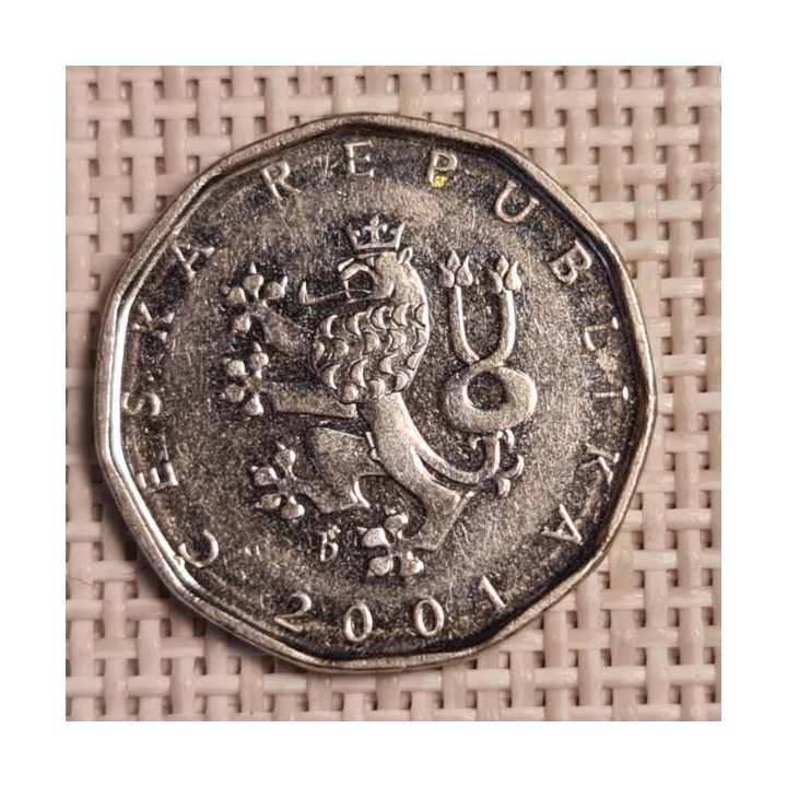 Czech Republic 2 Koruny 2001 KM-9 VF