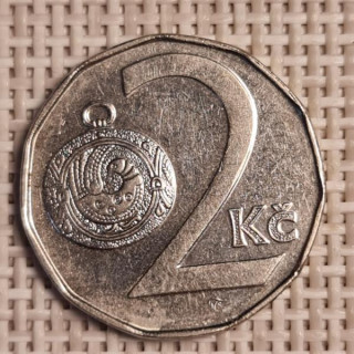 Czech Republic 2 Koruny 2002 KM-9 VF