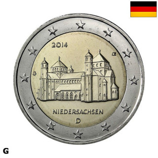 Germany 2 Euro 2014 G "Lower Saxony" UNC