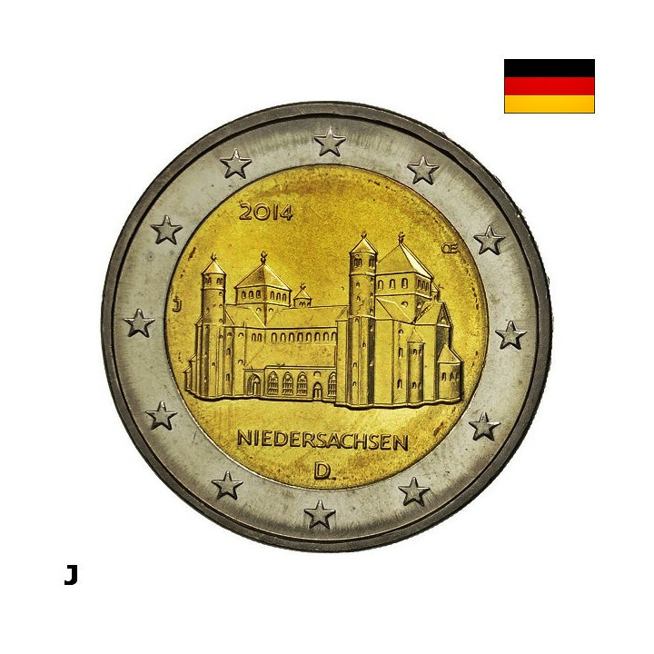 Germany 2 Euro 2014 J "Lower Saxony" UNC