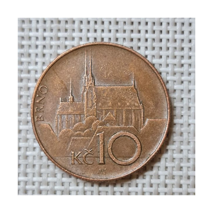 Czech Republic 10 Korun 1993 KM-4 VF
