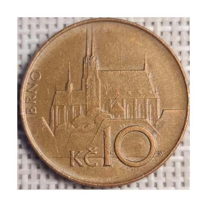 Czech Republic 10 Korun 1994 KM-4 VF