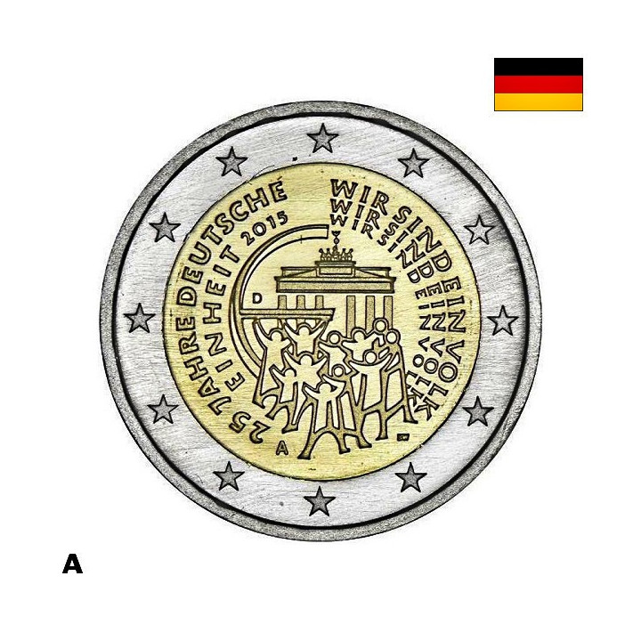 Germany 2 Euro 2015 A "German Unification" UNC