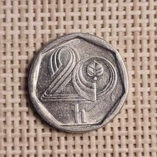Czech Republic 20 Hellers 1995 KM-2.1 VF