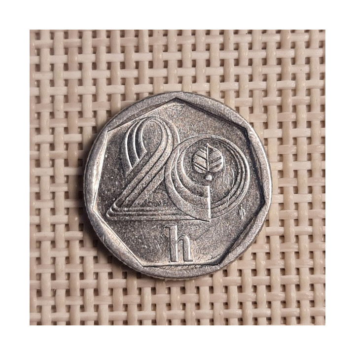 Czech Republic 20 Hellers 1995 KM-2.1 VF