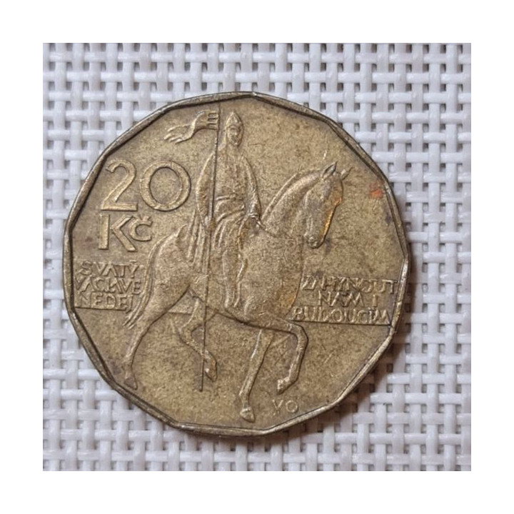 Czech Republic 20 Korun 1993 KM-5 VF