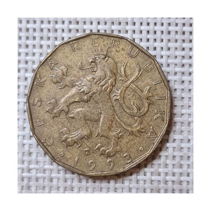 Czech Republic 20 Korun 1993 KM-5 VF