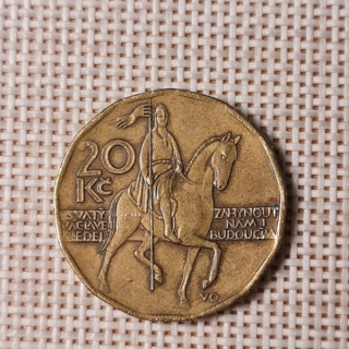 Czech Republic 20 Korun 1998 KM-5 VF