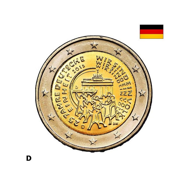 Germany 2 Euro 2015 D "German Unification" UNC