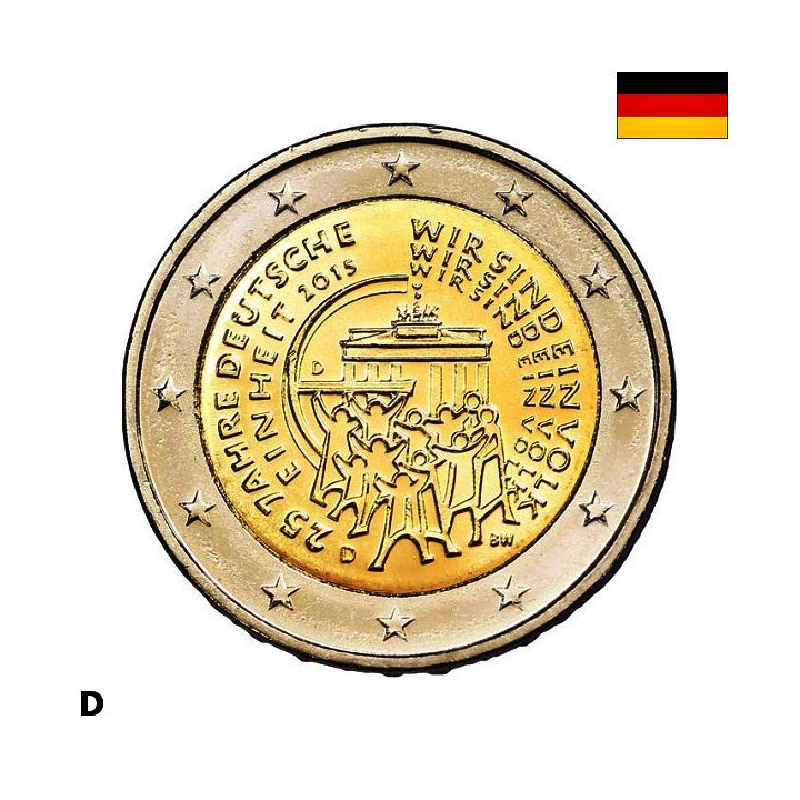 Germany 2 Euro 2015 D "German Unification" UNC