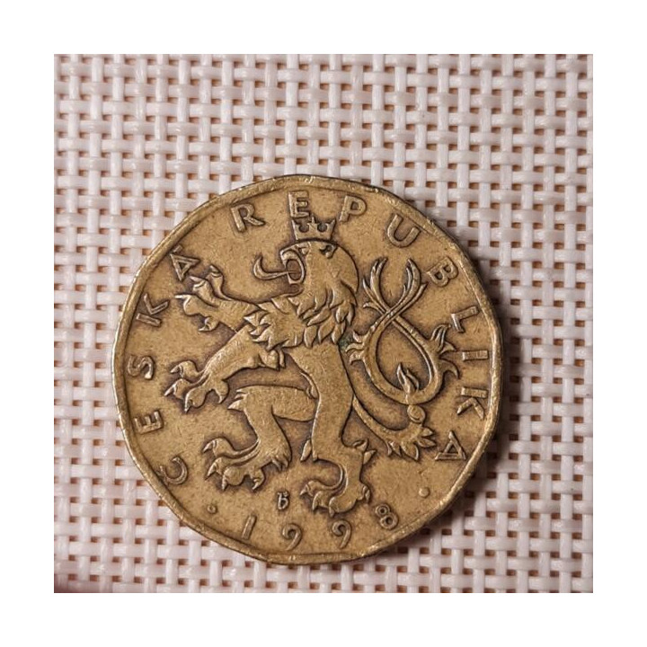 Czech Republic 20 Korun 1998 KM-5 VF