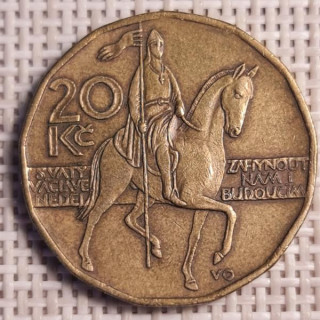 Czech Republic 20 Korun 2002 KM-5 VF