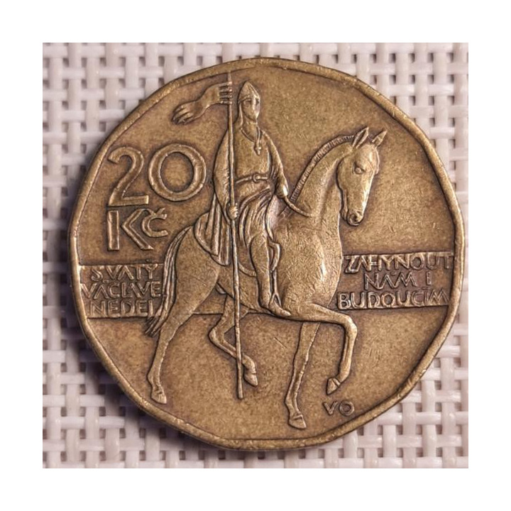 Czech Republic 20 Korun 2002 KM-5 VF