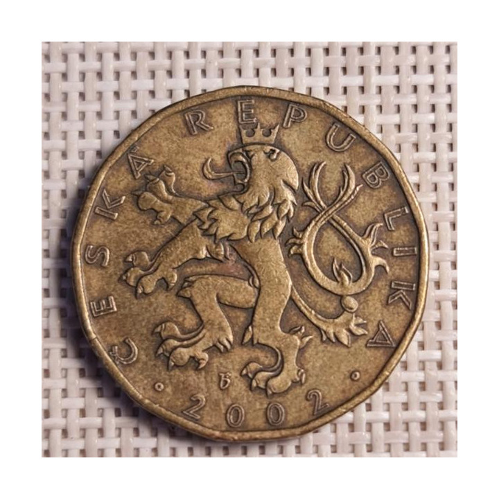 Czech Republic 20 Korun 2002 KM-5 VF