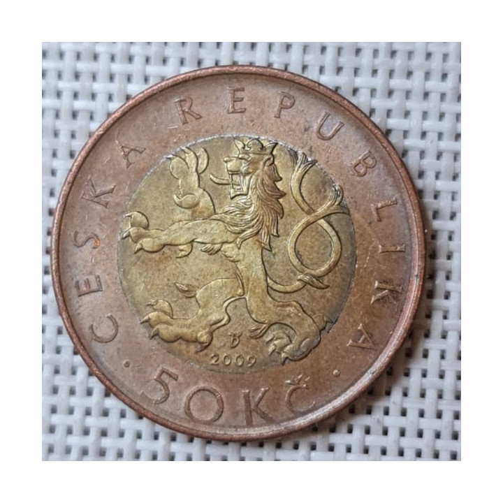 Czech Republic 50 Korun 2009 KM-1 VF