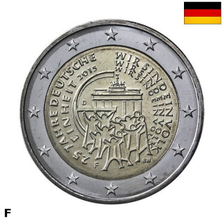 Germany 2 Euro 2015 F "German Unification" UNC
